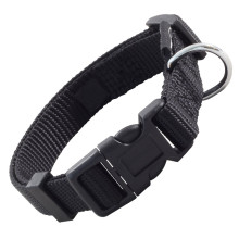 Ошейник нейлоновый Стандарт L, черный, 25*450-680мм