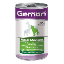 Gemon adult medium chunks with lamb and rice