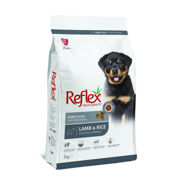 Питание для щенков с ягненком и рисом 3 кг от REFLEX PUPPY FOOD