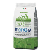 Monge speciality line all breeds adult rabbit and rice and potatoes