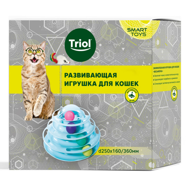 Игрушка-пирамида для кошек "Пирамида" из серии SMART TOYS Triol