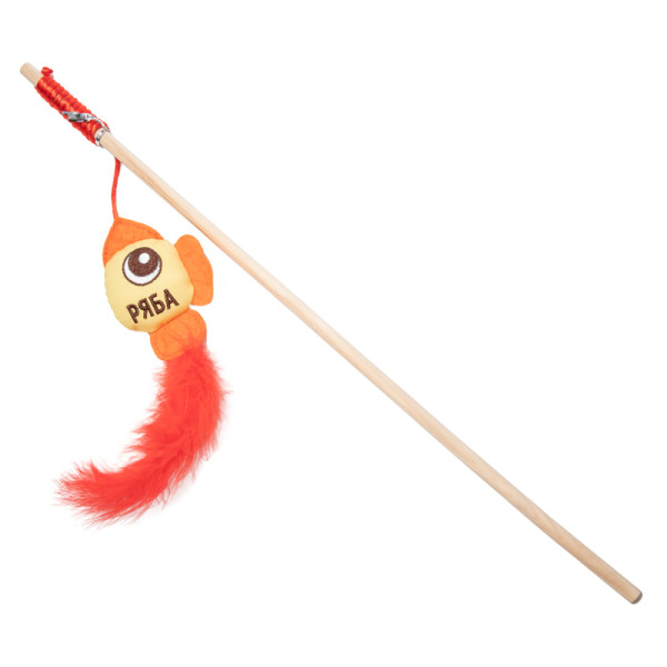 Игрушка-дразнилка для кошек "Курочка Ряба", 80-180/400мм, Triol