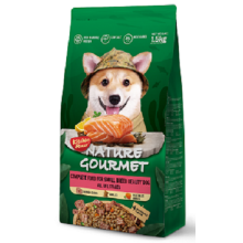 Nature Gourmet Полнорационный корм Beauty Dog для собак мелких пород с лососем на всех этапах жизни 1.5 kg (Kitchen Flavor)