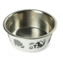 Миска металлическая на резинке "Лес", 0,35л, Triol