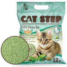 CAT STEP Tofu Green Tea, 12л