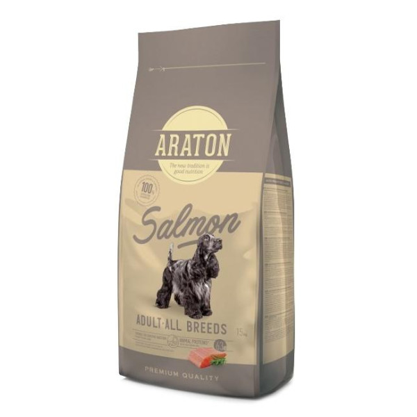 Araton Adult Salmon & Rice - Барлық құйықтардың баласы үшін лосос пен қауымдықпен толық тама