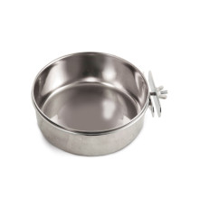 Triol Миска для животных металлическая с креплением "Смак", 0.25л