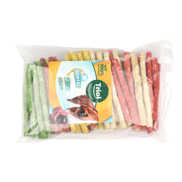 Мишкиліктерді жейу құралдары, 13см (100 шт пакетте), DENTAL сериясы, Triol: тісімдіктерді қорғау