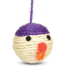 Игрушка для кошек из сизаля Мяч-мордашка, d65мм, Triol