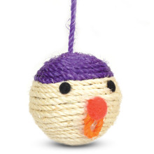 Игрушка для кошек из сизаля Мяч-мордашка, d65мм, Triol