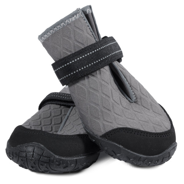 Ботинки для собак "Ромбы" M, серые, 55х50х45мм (уп.4шт.), Triol - стиль и комфорт для вашего питомца