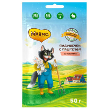 Мямс кот Федор "Фермерская ярмарка" хрустағыш подушечкелерімен көктемді тұңғыш паштет - 50 г, 25 шт