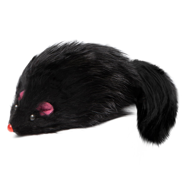 Игрушка для кошек Мышка цветная, 60-65мм (пакет 24шт.), Triol
