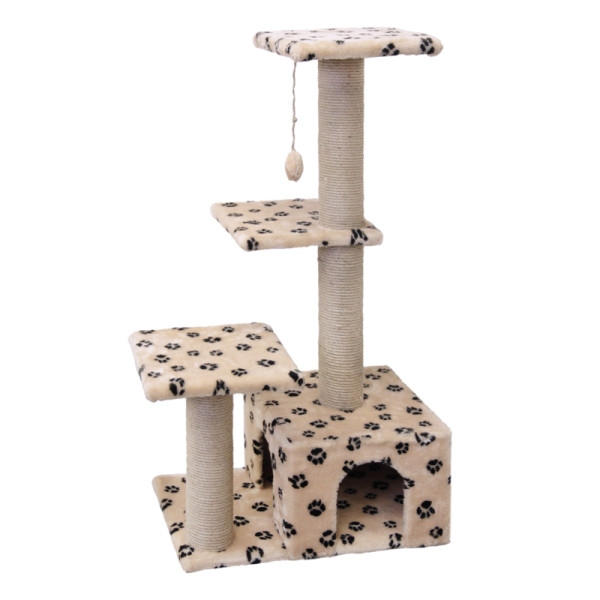 Игровой комплекс для кошек с 3 площадками разноцветный, 590*370*1100мм, Gamma