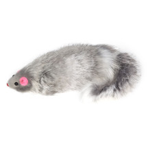 Игрушка для кошек Мышь серая, 130-140мм (пакет 24шт.), Triol