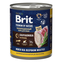 Brit premium by nature консервы с бараниной и рубцом