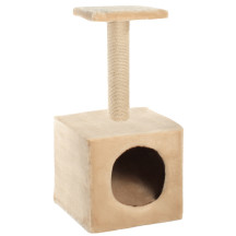 Игровой комплекс для кошек Трибуна, бежевый, 300*300*650мм, Triol