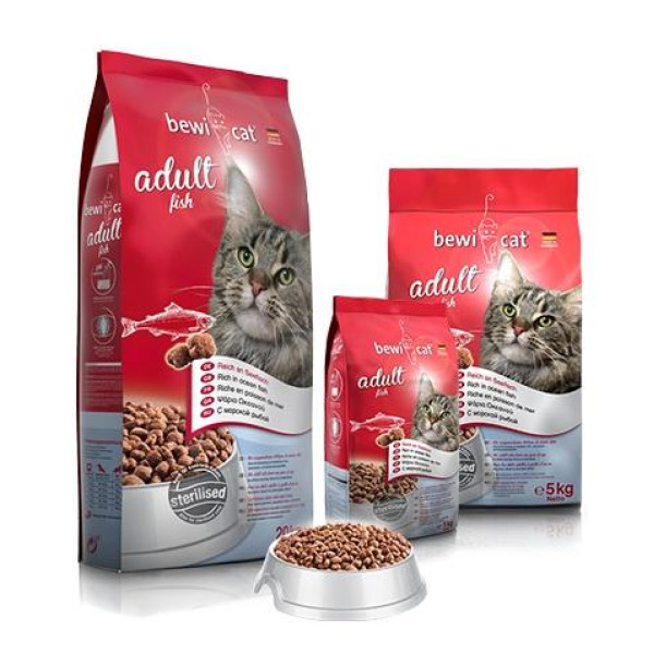 Bewi Cat Adult Fish бір жасқа дейінгі балықпен ас жетекшілер үшін тама