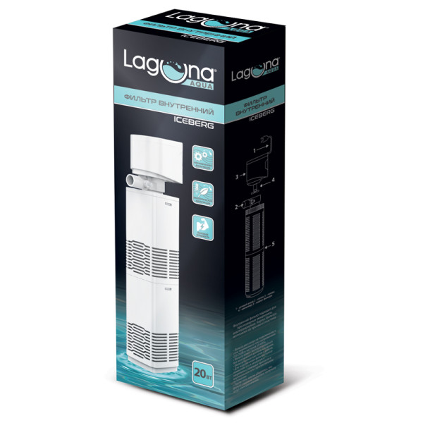 Фильтр JY800F серии ICEBERG от Laguna: внутренний, 20Вт, для аквариумов до 240л