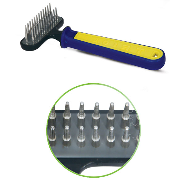 Расческа-грабли двухрядная "Спорт", 80*155мм (пакет) от Triol