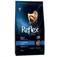 REFLEX PLUS MINI SMALL BREED ADULT DOG FOOD SALMON для собак мелких пород с лососем 3 кг