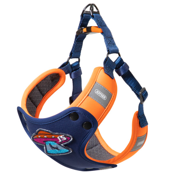 Мягкая шлейка для собак JOYSER Walk Mood Harness M оранжевая