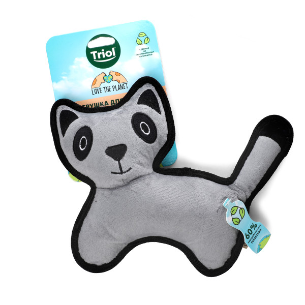 Мягкая игрушка для собак "Карликовый енот" из серии LOVE THE PLANET, Triol, 250мм