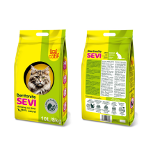 SEVI Наполнитель бентонитовый комкующийся  Лимон 10 л/ 8 кг