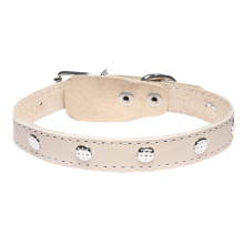 Ошейник с украшением кожаный, 20*450мм