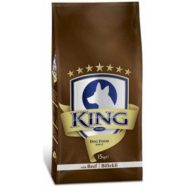 Корм для взрослых собак KING PLUS с говядиной 15 кг