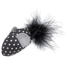 Игрушка для кошек Мышка с пером, 70/110мм, серия BLACK&amp;WHITE, Triol