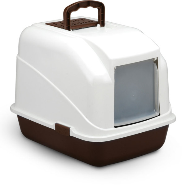 Кішкілер үшін жабық "Бокс" туалет (кірпікті комплектте), көкірек/ақ, 480*400*410мм, HYGIENE сериясы, Triol