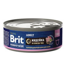 Brit premium by nature с мясом индейки и семенами чиа