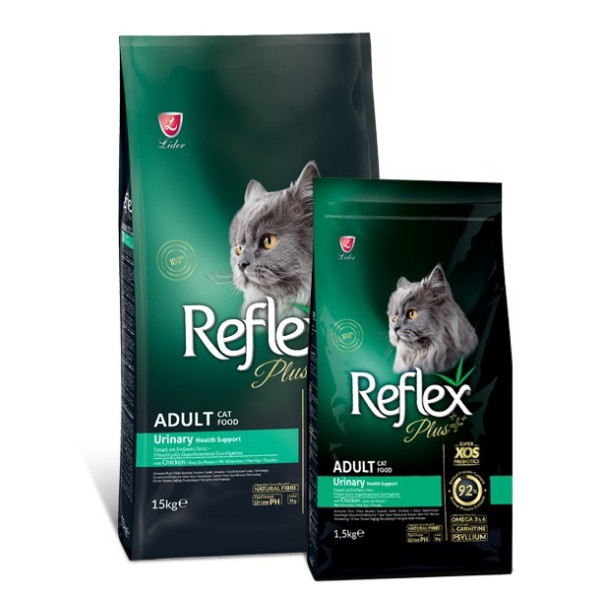 Корм для кошек REFLEX PLUS Adult с курицей для здоровья мочевыводящих путей