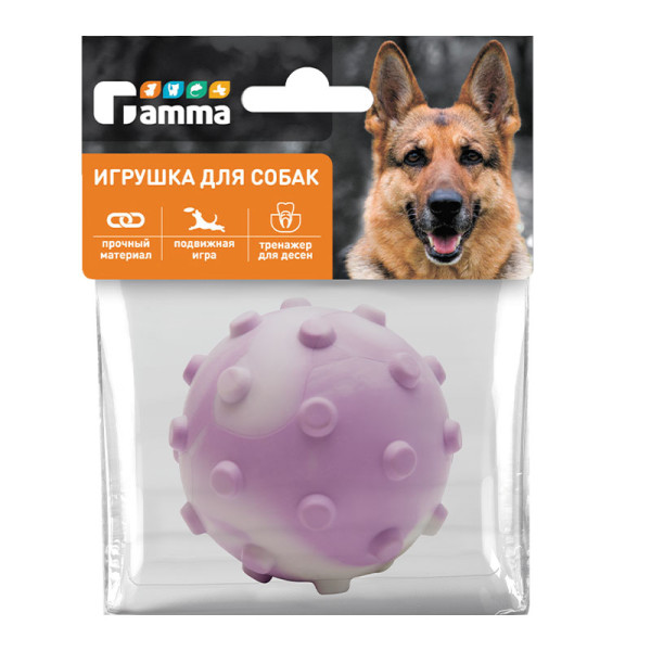 Игрушка из цельнолитой резины "Мина", d60мм