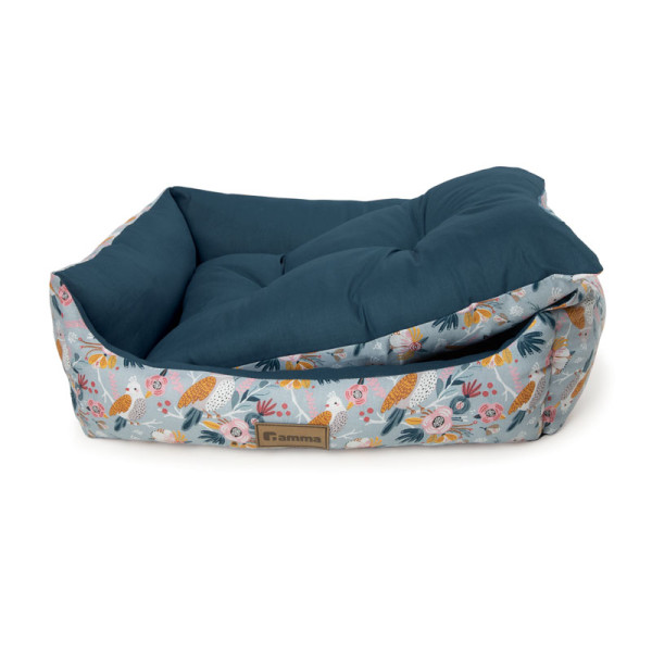Лежанка прямоугольная "Птички" М, 520*450*170мм, Gamma