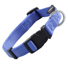 Ошейник нейлоновый Стандарт S, синий, 15*270-370мм