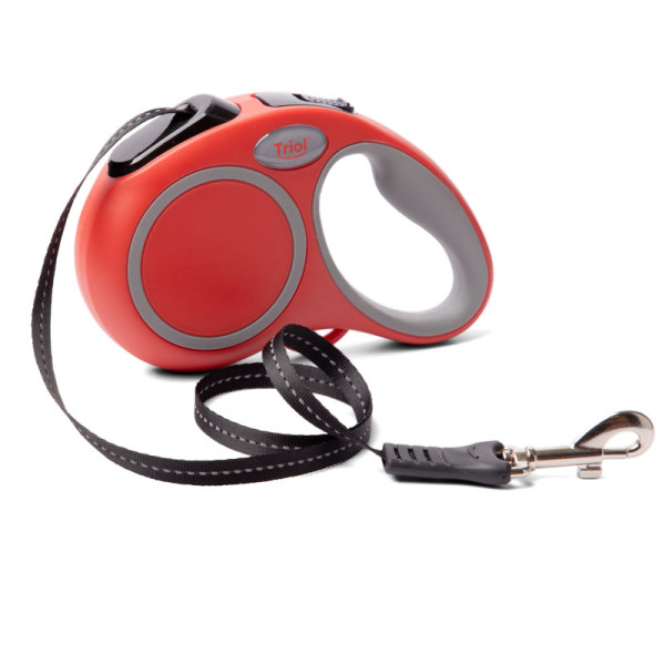 Поводок-рулетка Urban XS для собак до 12кг, красный от Triol