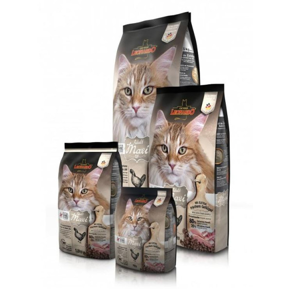 Леонардо көптеген зернамен азатталған макси - бір жастағы көптеген қатық поралар үшін жемгеушісыз толық рационды күтіктер ашық