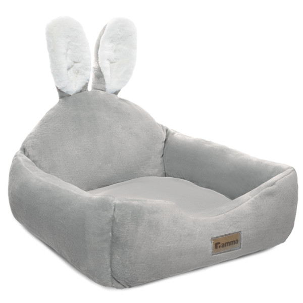 Лежанка квадраттар "Зайка", сұр, 500*500*220мм, Гамма