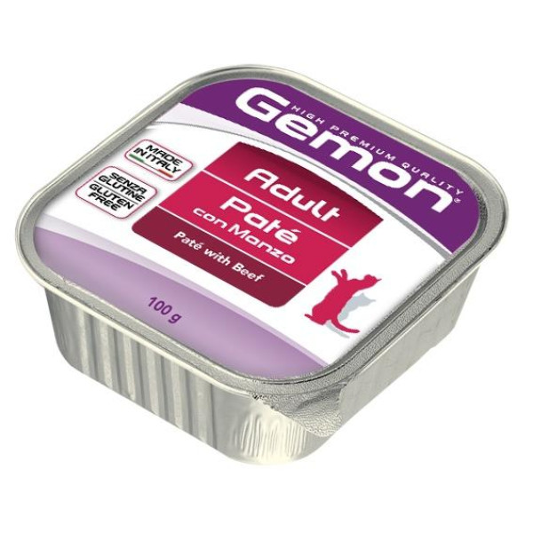 GEMON Pate Adult with Beef - Мейірімді, тас балансыз консерваланған көмірдік, қатық мақсатындағы тамақтық күйреумен қатынасы барсыз қыздырғыштықтықтықтықтықтықтықтықтықтықтықтықтықтықтықтықтықтықтықтықтықтықтықтықтықтықтықтықтықтықтықтықтықтықтықтықтықтық
