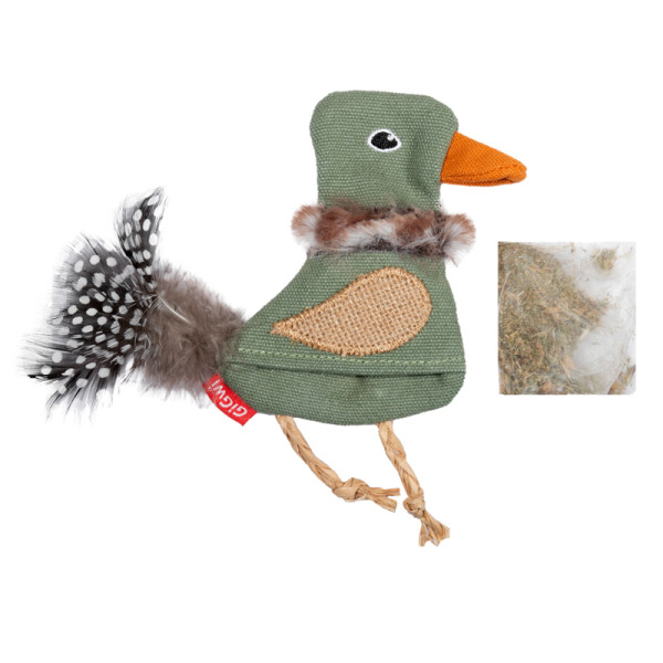 Кішкелерге арналған ойыншық Птичка с кошачьей мятой 14 см, серия CATCH SCRATCH ECO, GiGwi