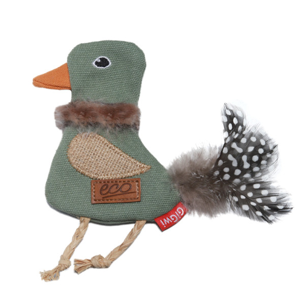 Кішкелерге арналған ойыншық Птичка с кошачьей мятой 14 см, серия CATCH SCRATCH ECO, GiGwi