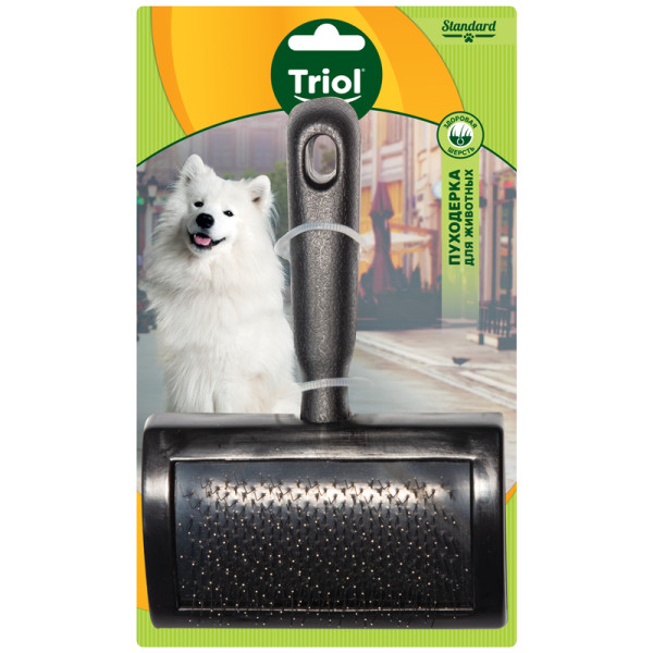 Пуходерка пластиковая S Triol: удобная подложка размером 128*85мм