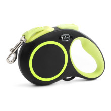 Поводок-рулетка для собак  Urban Neon S, 5м до 15кг, лента, черный, Triol
