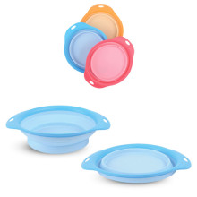 Миска силиконовая складная малая, 0,5л, 225*185*50мм, Triol