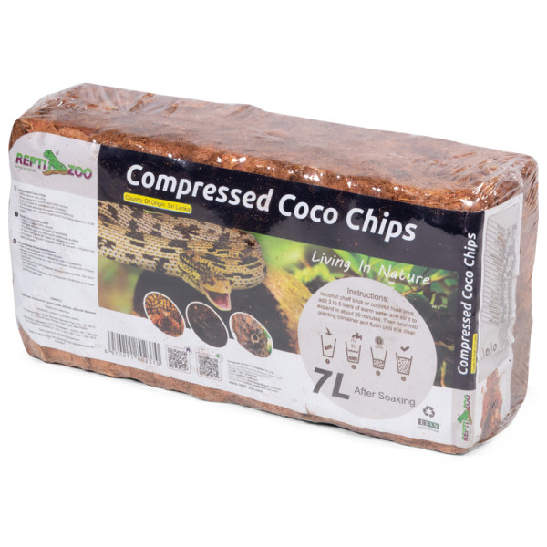 Субстрат кокосовый тропический, 620г/7л, крупная фракция, Repti-Zoo