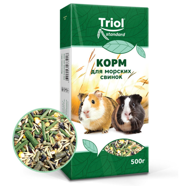 Корм для морских свинок, 500г: обзор Тriol Standard