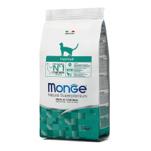 Monge superpremium cat hairball rich in chicken