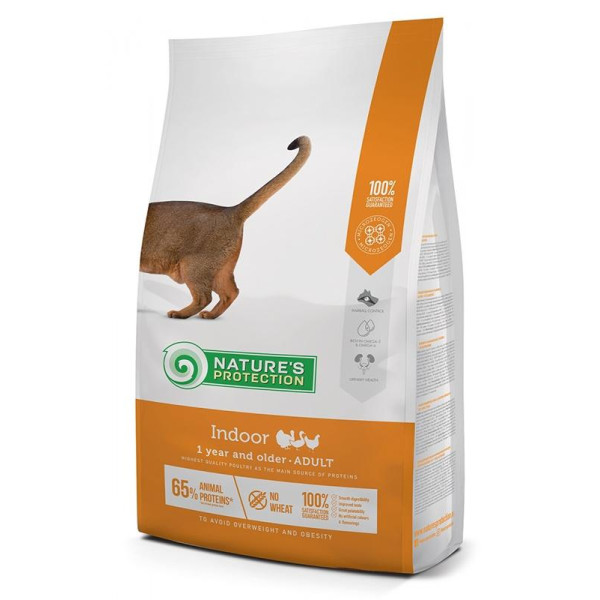 Nature's Protection Indoor - балансыздандырылған тамақ, балықпен көптеген қасқырларға арналған.